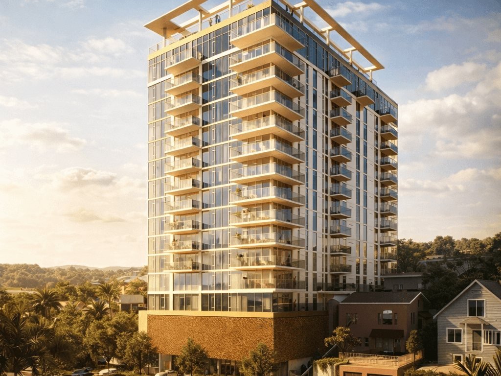 The tower at golden hour